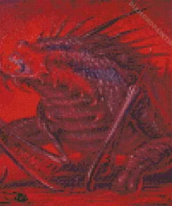 blood monster Diamond With Numbers