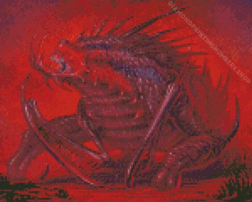 blood monster Diamond With Numbers