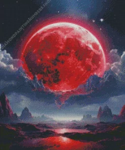blood moon Diamond With Numbers