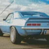 blue 69 camaro ss Diamond With Numbers
