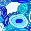 blue abstract art Diamond With Numbers