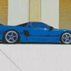 blue acura nsx Diamond With Numbers