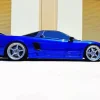 blue acura nsx Diamond With Numbers