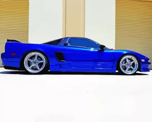 blue acura nsx Diamond With Numbers
