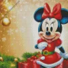christmas minnie mouse Diamond With Numbers