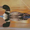 common loon Diamond With Numbers