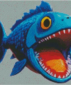 cool blue fish Diamond Paintings