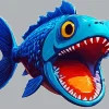 cool blue fish Diamond Paintings