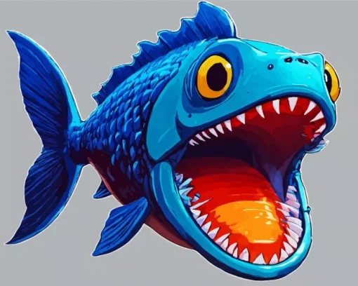 cool blue fish Diamond Paintings