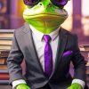 elegant frog with glasses Diamond By Numbers