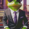 elegant frog with glasses Diamond By Numbers