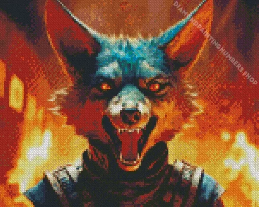 evil fox Diamond By Numbers