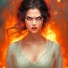 evil mad girl art Diamond By Numbers