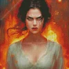 evil mad girl art Diamond By Numbers