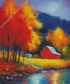 fall farmhouse art Diamond Dotz
