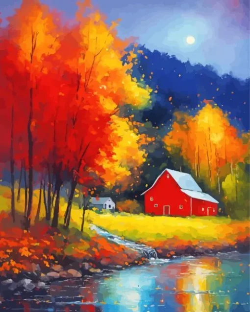 fall farmhouse art Diamond Dotz