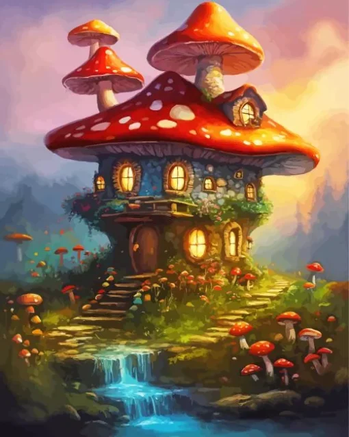 fantasy mushroom Diamond Paintings