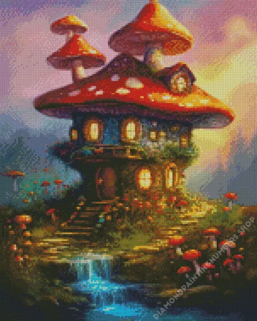 fantasy mushroom Diamond Paintings