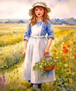 farm girl Diamond By Numbers