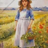 farm girl Diamond By Numbers