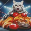 fat cat and fit cat art Diamond By Numbers