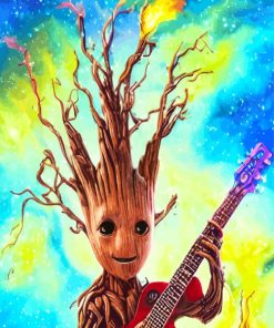 fire guitarist groot Diamond Dotz