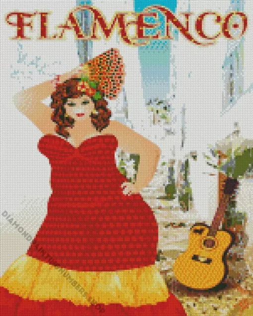 flamenco fat dancer Diamond By Numbers