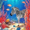 funky zebra animal Diamond Dotz