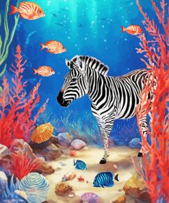funky zebra animal Diamond Dotz