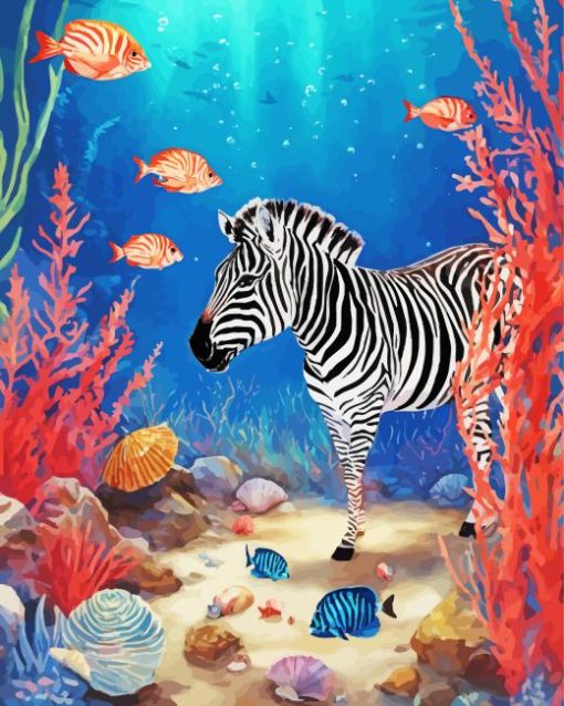 funky zebra animal Diamond Dotz