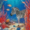 funky zebra animal Diamond Dotz