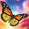 galaxy butterfly ilustration Diamond By Numbers