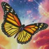 galaxy butterfly ilustration Diamond By Numbers