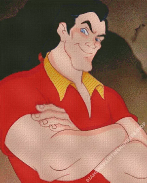 gaston beauty and the beast Diamond With Numbers