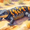 gila monster Diamond With Numbers