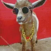 goat with sunglasses Diamond With Numbers