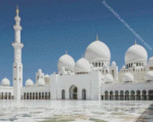 grand bur dubai masjid Diamond With Numbers