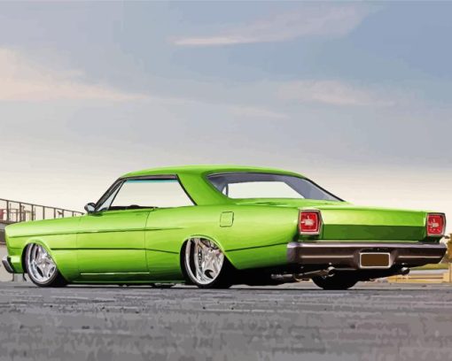 green Rare 1966 Ford Galaxie Diamond By Numbers