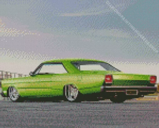 green Rare 1966 Ford Galaxie Diamond By Numbers