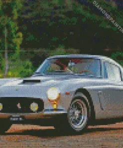 grey ferrari Diamond By Numbers