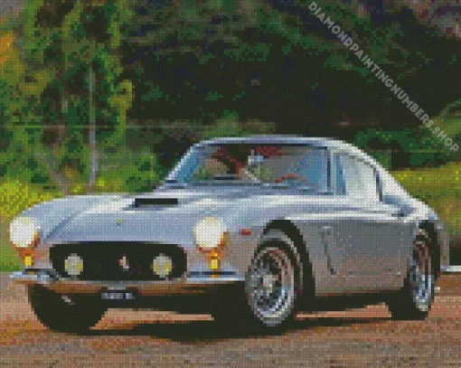 grey ferrari Diamond By Numbers