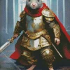 grey warrior mouse Diamond Paintings