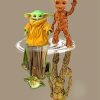 groot and yoda water reflection Diamond By Numbers