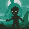 groot silhouette Diamond By Numbers