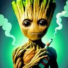 groot smoking Diamond By Numbers