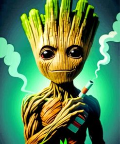 groot smoking Diamond By Numbers
