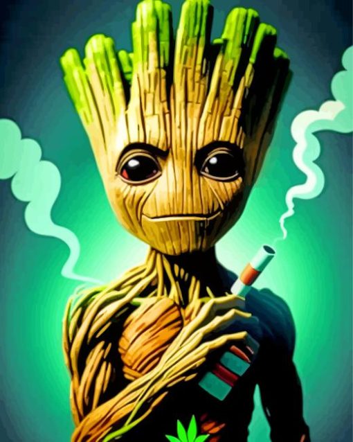 groot smoking Diamond By Numbers