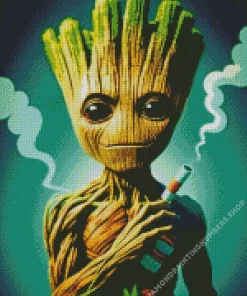 groot smoking Diamond By Numbers