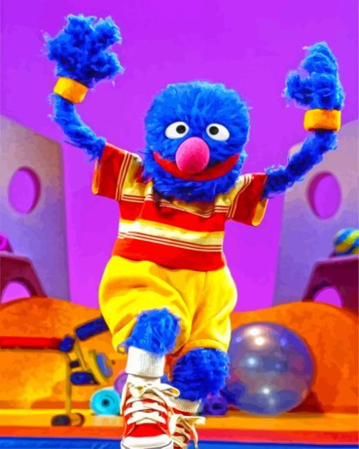 grover doing sport Diamond Dotz