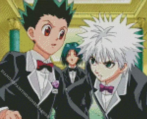 grown up gon and killua anime Diamond By Numbers